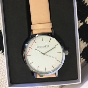 PiperWest Accessories - New PiperWest Classic Minimalist silver face watch PiperWest Accessories - New PiperWest Classic Minimalist silver face watch